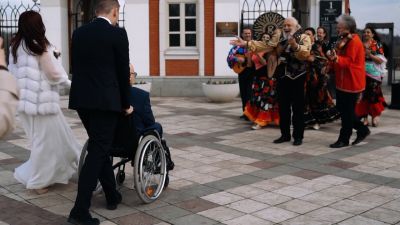 Свадьба в Царицыно. Поздравление цыган на свадьбе. Москва.